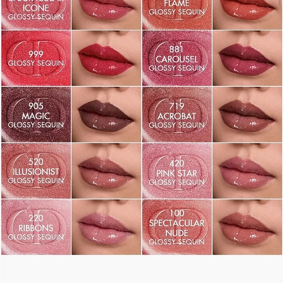 Dior Rouge Dior Sequin Liquid Duo – 100 Spectacular Nude (Sold Out Shade) NEW - Picture 2 of 4